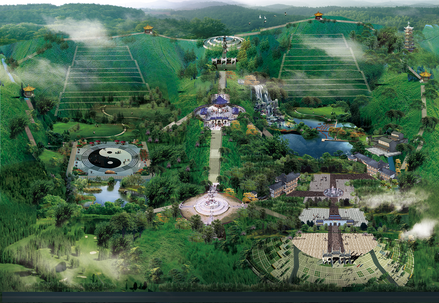 焦作天安陵园效果图